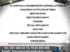 Lira Cop Creative - cursuri manager turism, director hotel, director restaurant